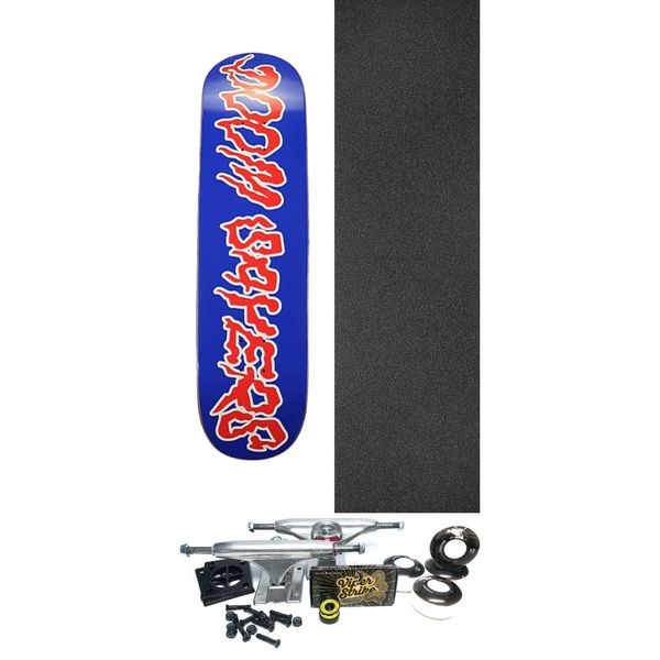 Doomsayers Club Ghost Ride Blue Skateboard Deck - 8.3" x 31.7" - Complete Skateboard Bundle